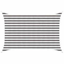 Voile d'ombre Gris clair et blanc 2 x 3 m HDPE