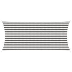 Voile d'ombre Gris clair et blanc 2 x 5 m HDPE
