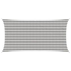 Voile d'ombre Gris clair et blanc 2,5 x 6 m HDPE