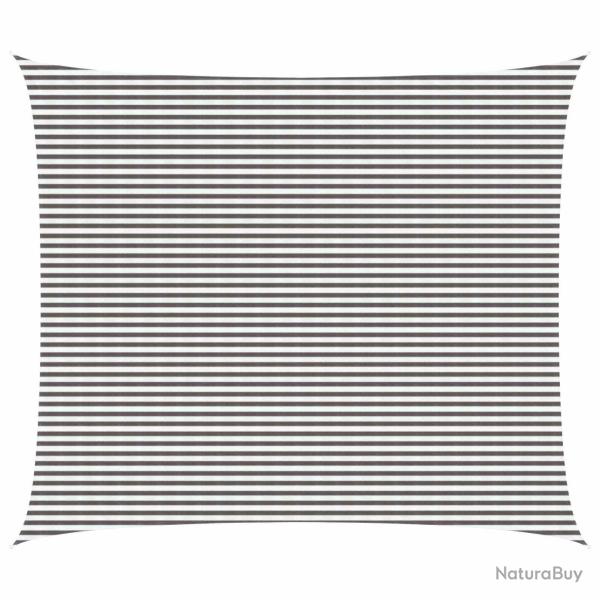 Voile d'ombre Gris clair et blanc 6 x 7 m HDPE