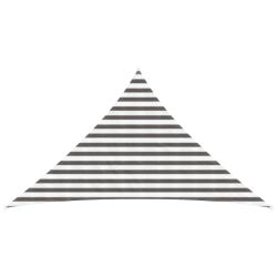 Voile d'ombre Gris clair et blanc 2,5 x 2,5 x 3,5 m HDPE