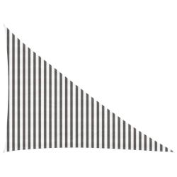Voile d'ombre Gris clair et blanc 3 x 4 x 5 m HDPE