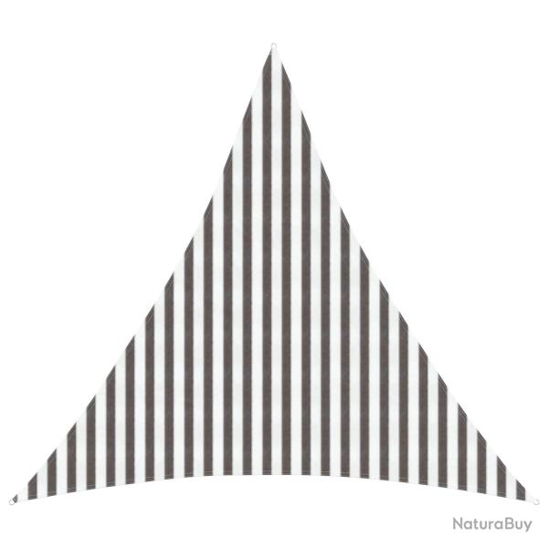 Voile d'ombre Gris clair et blanc 4 x 4 x 4 m HDPE