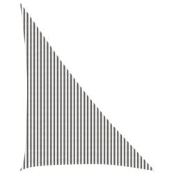Voile d'ombre Gris clair et blanc 4 x 5 x 6,8 m HDPE