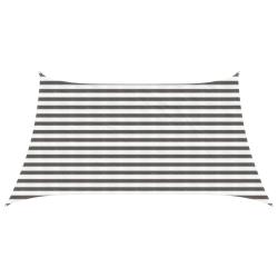 Voile d'ombre Gris clair et blanc 3 / 4 x 2 m HDPE
