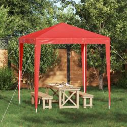 Tente de f&ecirc;te 200 x 200 x 240 cm Rouge PE et acier