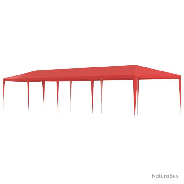 Tente de f�te Rouge 1200 x 300 x 255 cm PE et acier