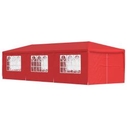Tente de f&ecirc;te 900 x 300 x 255 cm Rouge PE et acier