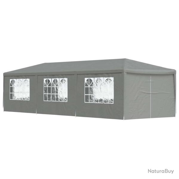 Tente de f�te 900 x 300 x 255 cm Gris clair PE et acier