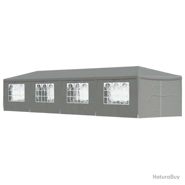 Tente de f�te 1200 x 300 x 255 cm Gris clair PE et acier