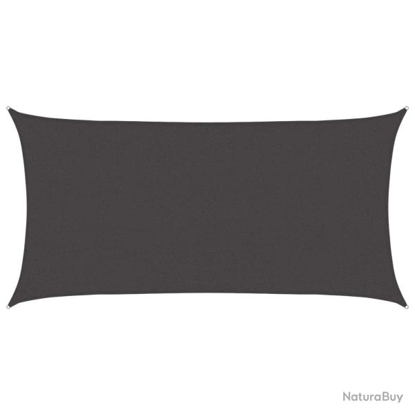 Voile d'ombre Anthracite 2,5 x 6 m HDPE
