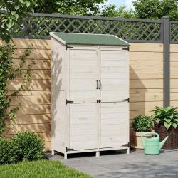Abri de Blanc 106,5 x 56 x 176 cm Bois de Sapin Massif