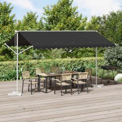 Auvent autoportant 4 &times; 3 m Polyester Anthracite