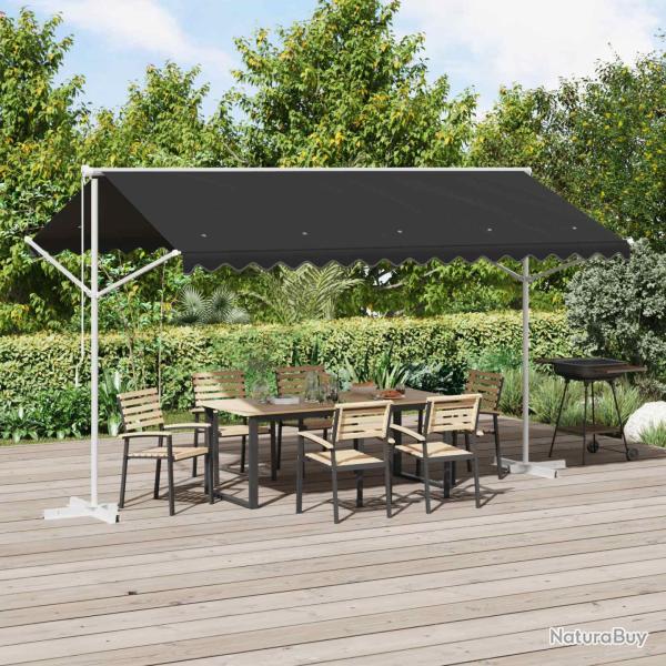 Auvent autoportant 4 � 3 m Polyester Anthracite