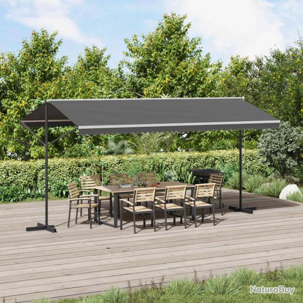 Auvent autoportant Gris 5 x 3 m Polyester