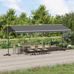 Auvent autoportant Gris 6 x 3 m Polyester