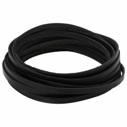 Sangle en Cuir Noir 500 x 0,8 cm Cuir