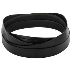 Sangle en Cuir Noir 200 x 3,5 cm Cuir