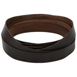Sangle en Cuir Marron fonc&eacute; 200 x 3 cm Cuir