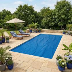 Couverture de piscine solaire 1000 x 500 cm 110 um Carr&eacute; PE