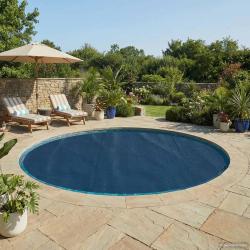 B&acirc;che de piscine solaire extra &eacute;paisse &Oslash; 488 cm 400 um Rond PE