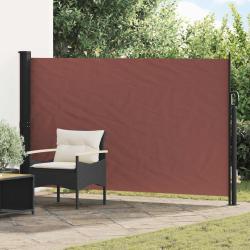 Store lat&eacute;ral r&eacute;tractable Marron 300 x 170 cm Polyester