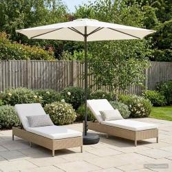Parasol de avec base 270 x 270 cm Polyester
