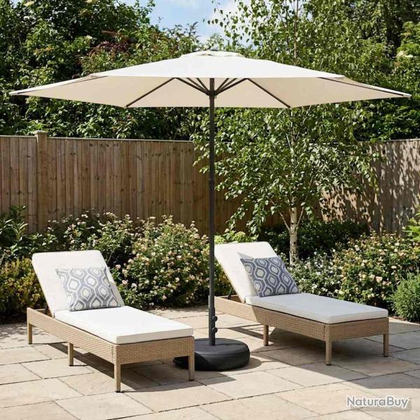 Parasol de avec base 300 x 300 cm Polyester