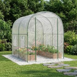 Serre avec cadre 160 x 200 x 192,5 cm PVC Transparent