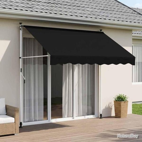 Auvent r�tractable manuel Noir 100 cm