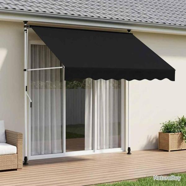 Auvent r�tractable manuel Noir 150 cm