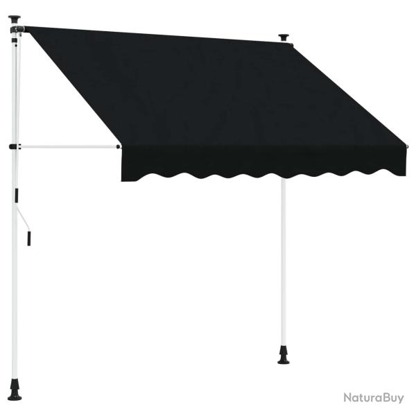 Auvent r�tractable manuel Noir 300 cm