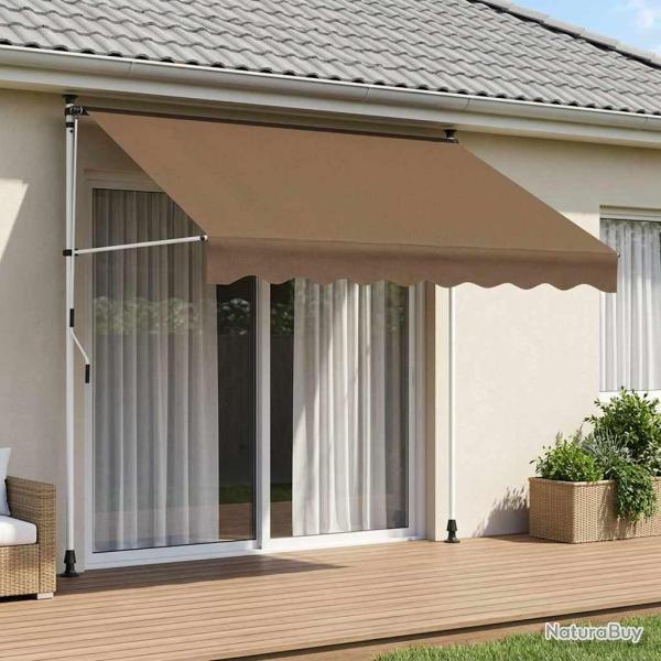 Auvent r�tractable manuel Taupe 150 cm