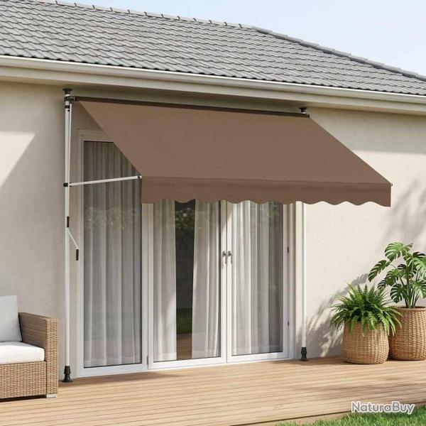 Auvent r�tractable manuel Taupe 350 cm