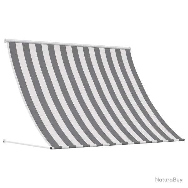 Auvent Anthracite et blanc 150 x 150 cm