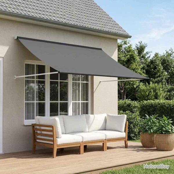 Auvent Gris clair 300 x 150 cm
