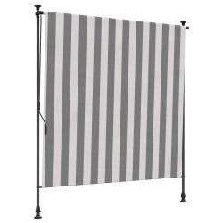 Store Roulant Ext&eacute;rieur Anthracite et blanc 100 x 270 cm