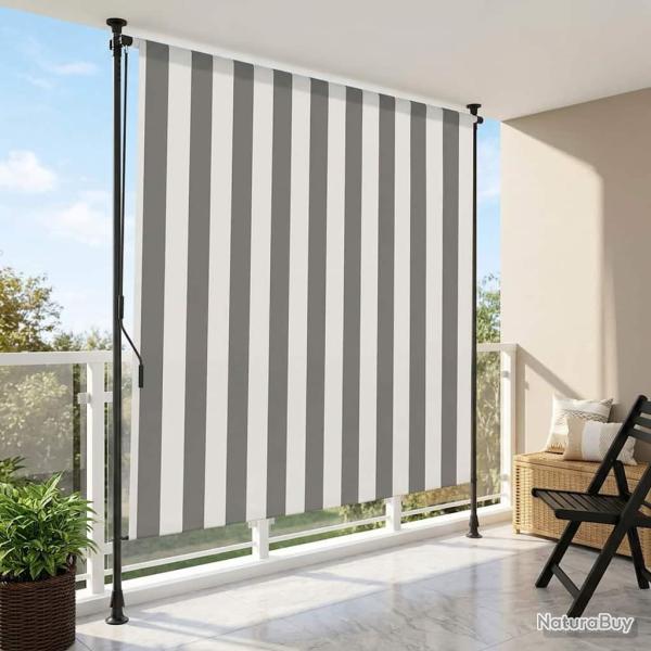 Store Roulant Ext�rieur Anthracite et blanc 100 x 270 cm