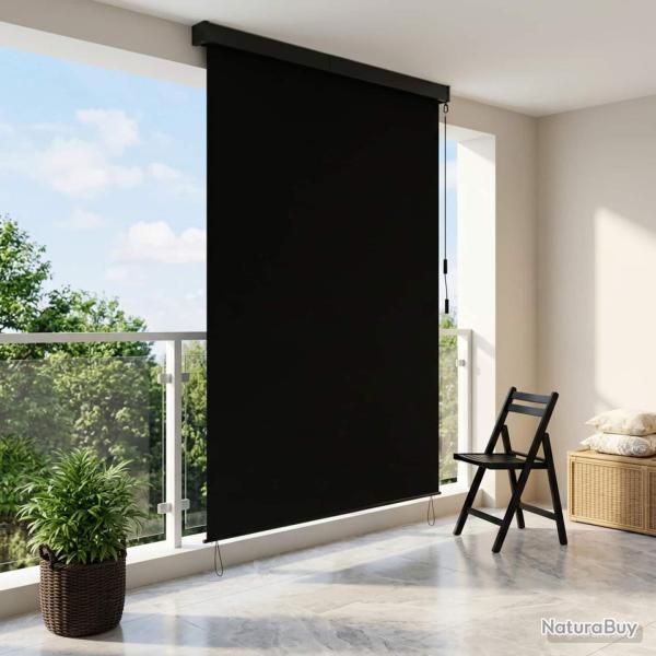 Store enrouleur Noir 60 x 250 cm Tissu et Aluminium