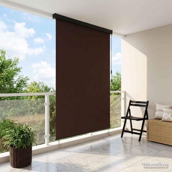 Store enrouleur Marron 60 x 250 cm Tissu et Aluminium