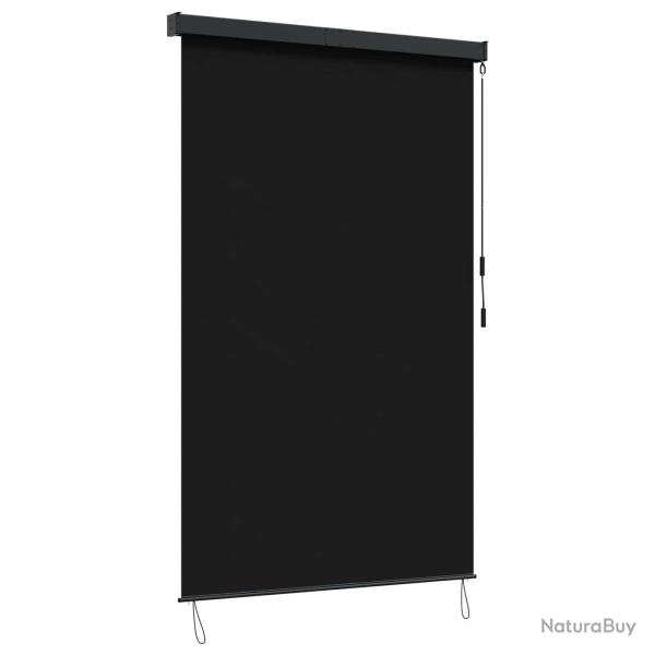 Store enrouleur Noir 100 x 250 cm Tissu et Aluminium