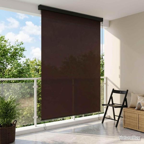 Store enrouleur Marron 140 x 250 cm Tissu et Aluminium