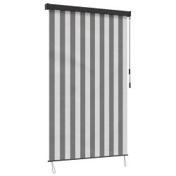 Store enrouleur Anthracite et blanc 140 x 250 cm