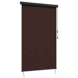 Store enrouleur Marron 160 x 250 cm Tissu et Aluminium