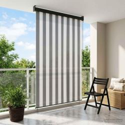 Store enrouleur Anthracite et blanc 160 x 250 cm