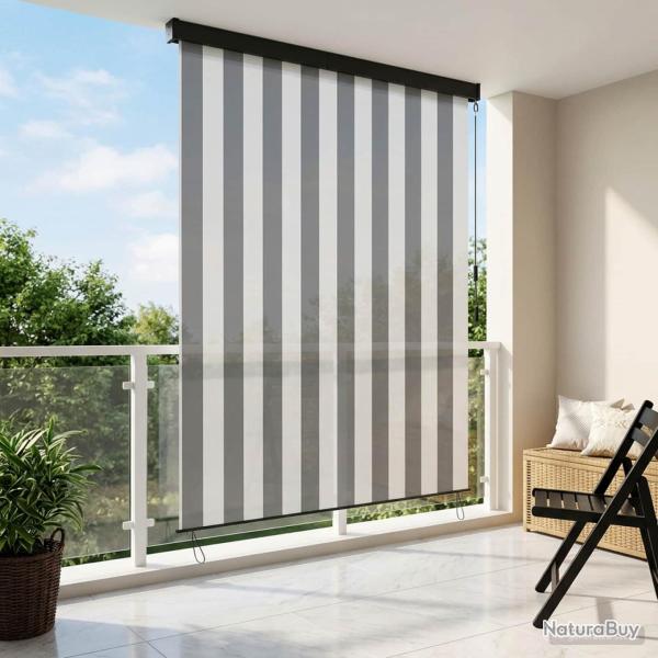 Store enrouleur Anthracite et blanc 180 x 250 cm
