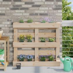 Caisses &agrave; fleurs pour palettes Euro 24 pcs Gris
