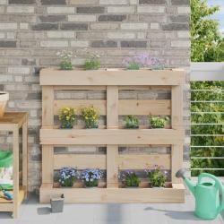 Caisses &agrave; fleurs pour palettes Euro 24 pcs Gris clair