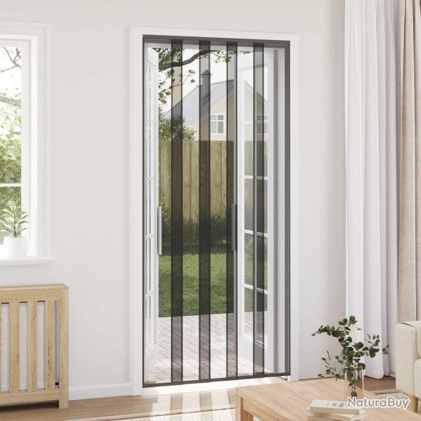 �cran de porte insectes avec rideau en maille Noir 110 x 240 cm