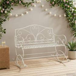 Banc de Blanc antique Acier